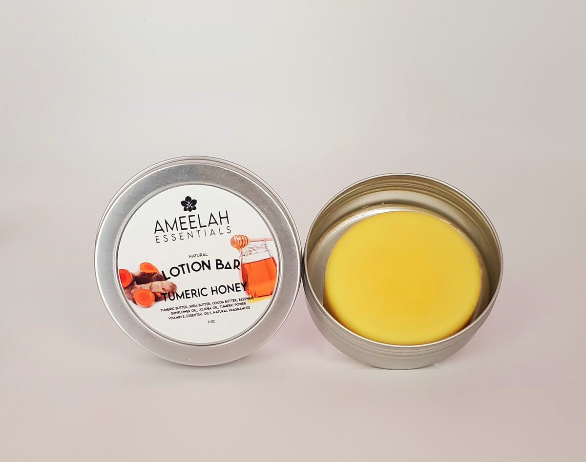 Turmeric Honey Lotion Bar 3 oz Lotion Bar Made with Shea Butter