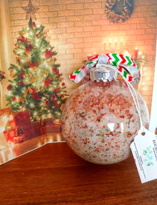 Holiday Bath Salt Ornament Balls