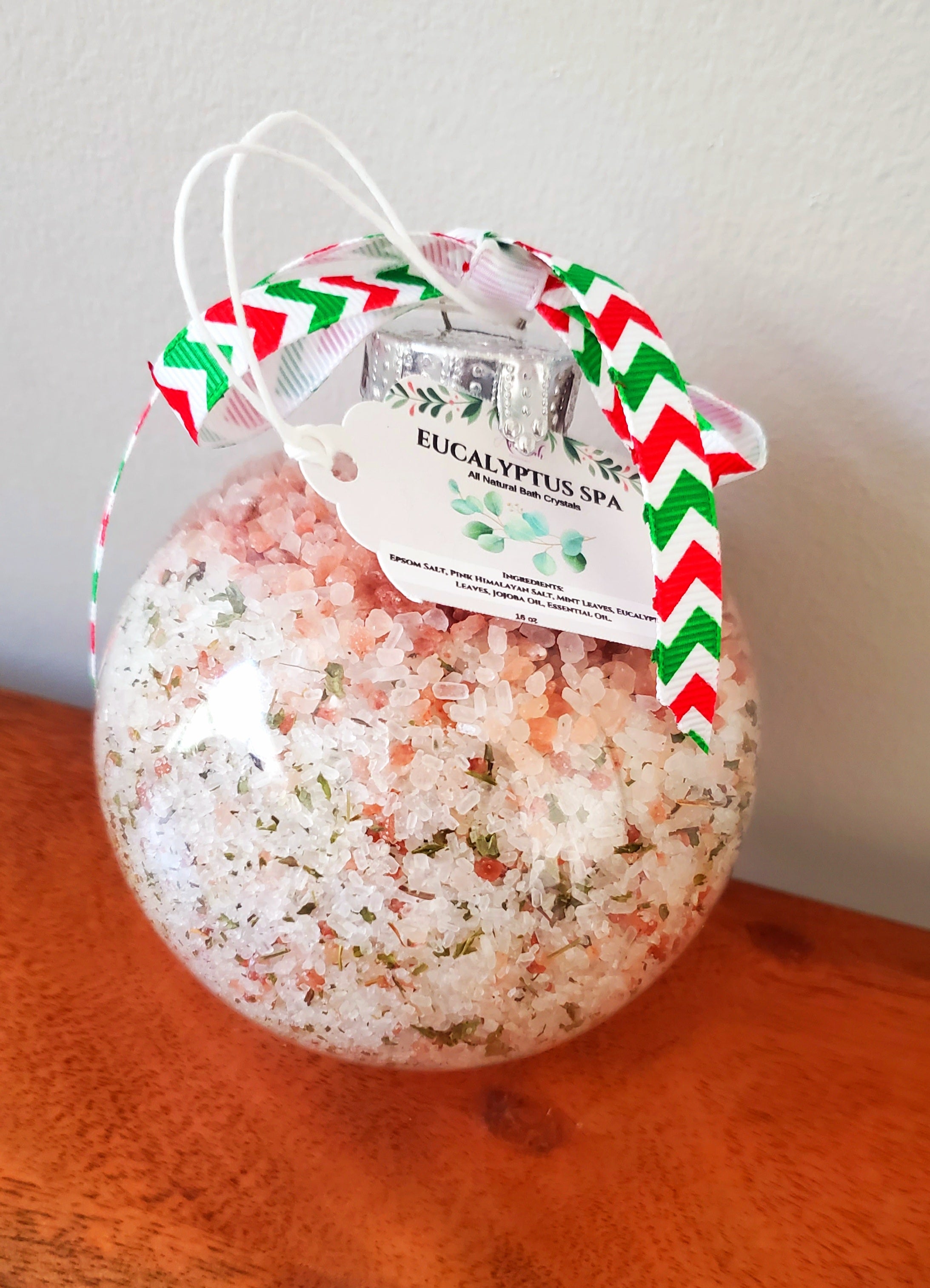 Holiday Bath Salt Ornament Balls