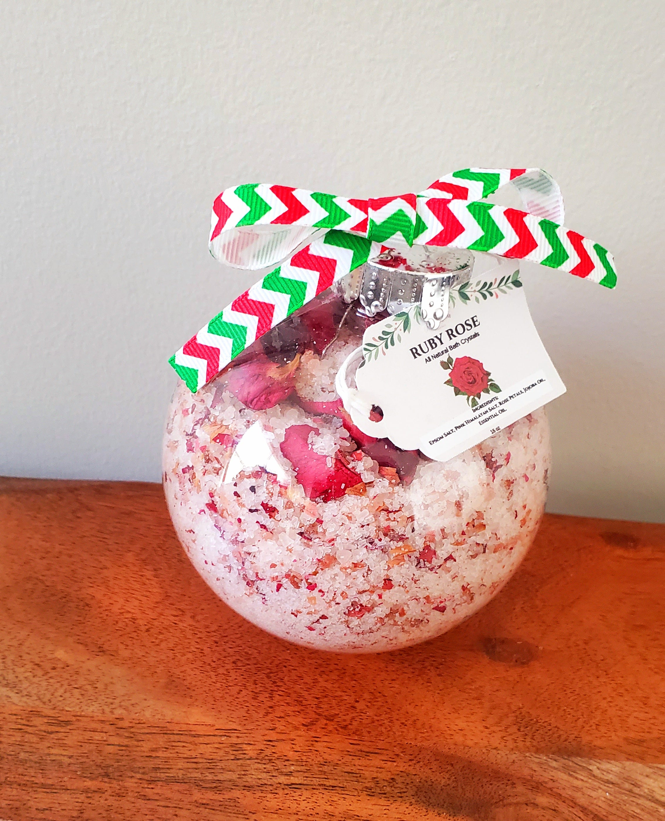 Holiday Bath Salt Ornament Balls