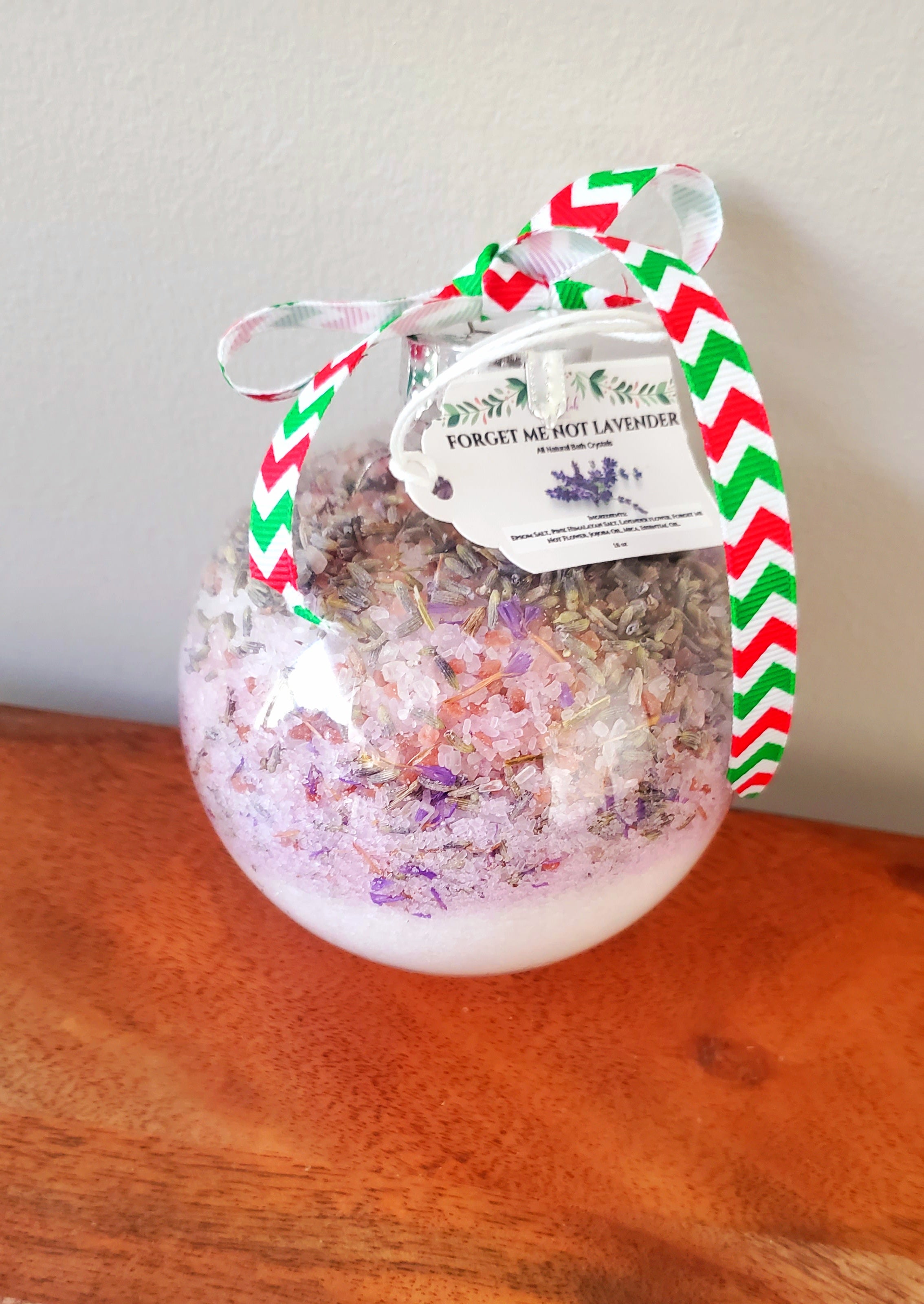 Holiday Bath Salt Ornament Balls