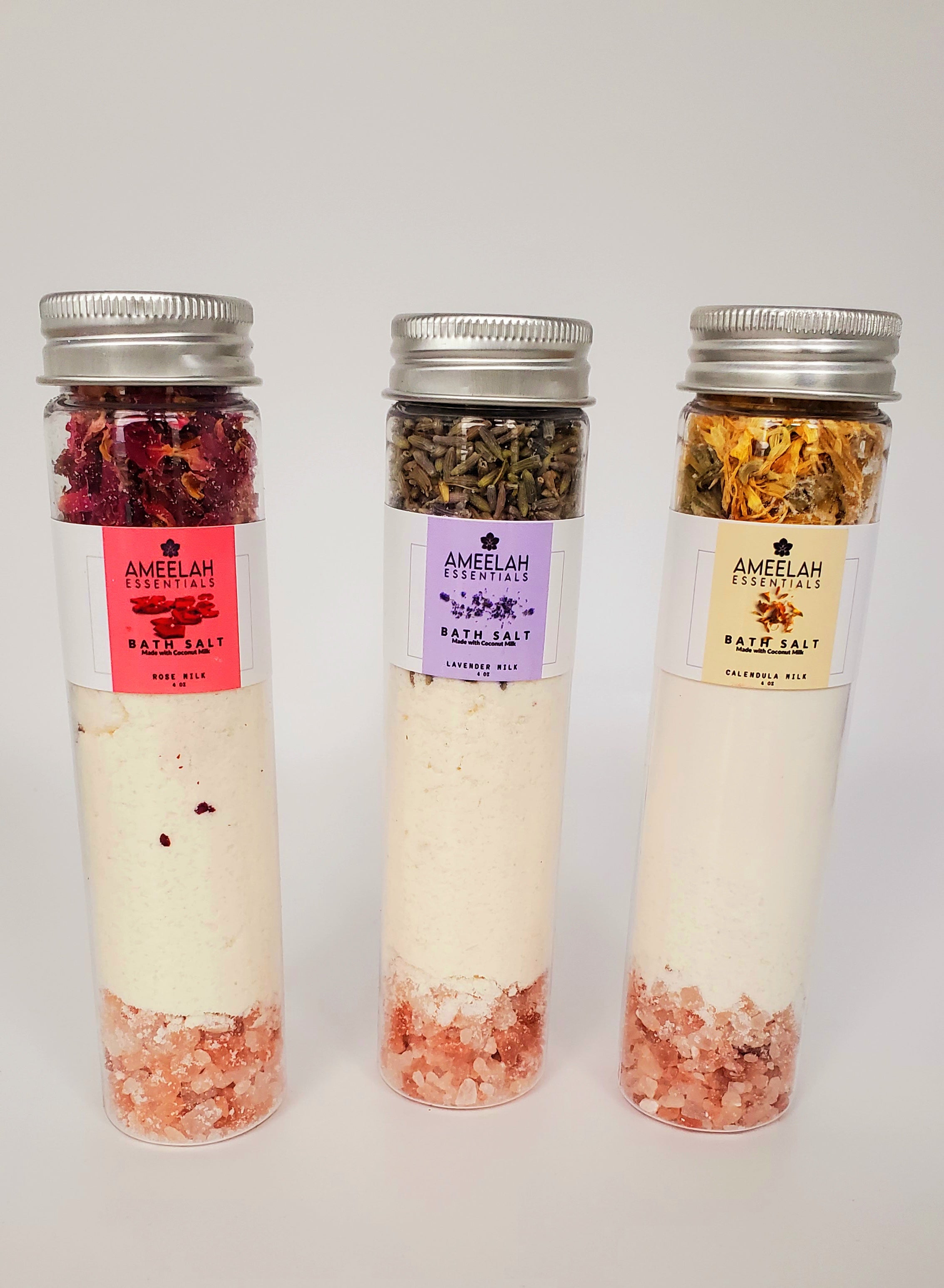 Coconut Milk Test Tube Bath Salts | Includes All 3 Test Tubes